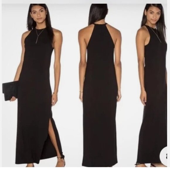 Theory Womens Sonaki Rubric Black Maxi Dress Small atmos light capsule minimal - Picture 1 of 10